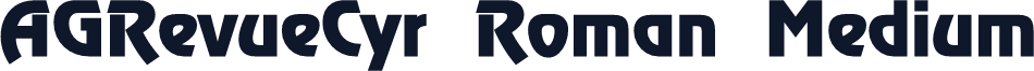 AGRevueCyr Roman Medium