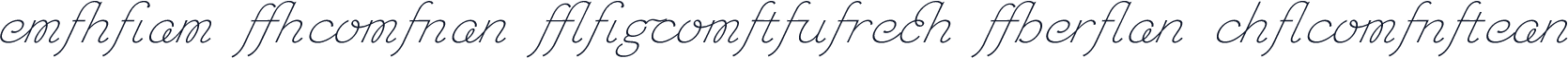 Chic Hand Ligatures Bold Slanted