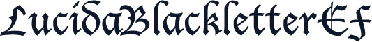 LucidaBlackletterEF