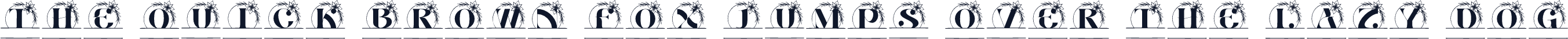 Rosy Flower Line Monogram
