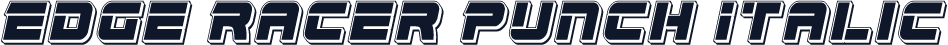Edge Racer Punch Italic