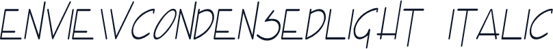 EnviewCondensedLight  Italic
