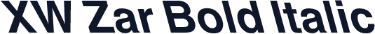 XW Zar Bold Italic