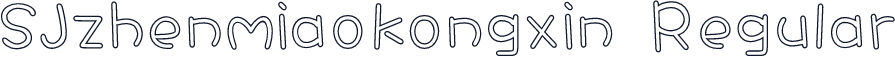 SJzhenmiaokongxin Regular