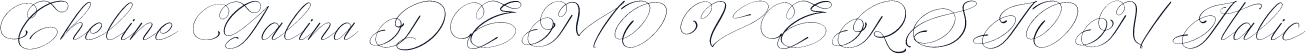 Cheline Galina DEMO VERSION Italic