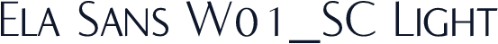 Ela Sans W01_SC Light