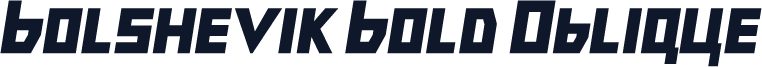 Bolshevik Bold Oblique
