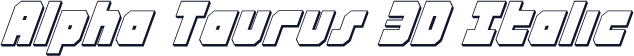 Alpha Taurus 3D Italic