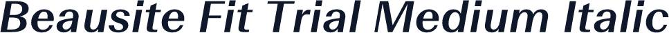 Beausite Fit Trial Medium Italic