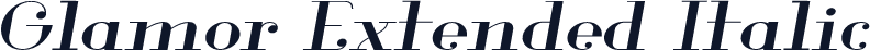 Glamor Extended Italic