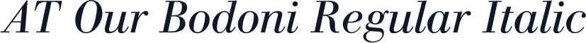 AT Our Bodoni Regular Italic