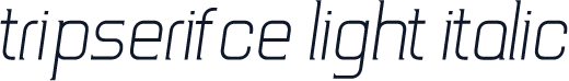 TripSerifCE Light Italic