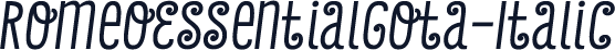 RomeoEssentialGota-Italic