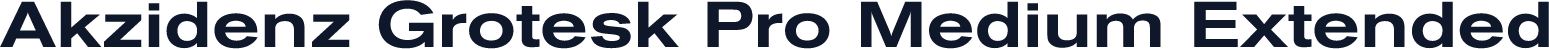 Akzidenz Grotesk Pro Medium Extended