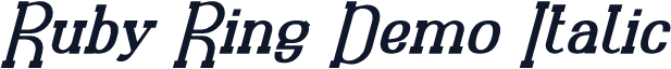 Ruby Ring Demo Italic