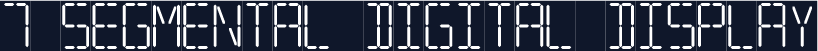 7 SEGMENTAL DIGITAL DISPLAY