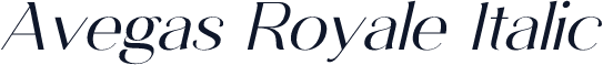 Avegas Royale Italic