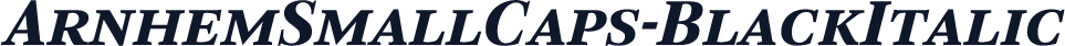 ArnhemSmallCaps-BlackItalic