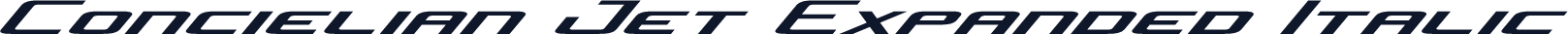 Concielian Jet Expanded Italic