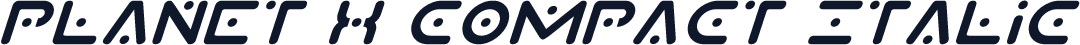 Planet X Compact Italic