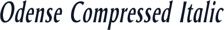 Odense Compressed Italic