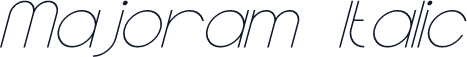 Majoram Italic
