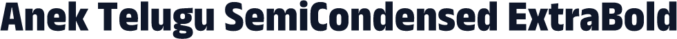 Anek Telugu SemiCondensed ExtraBold