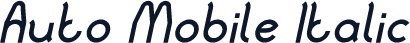 Auto Mobile Italic