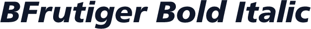 BFrutiger Bold Italic