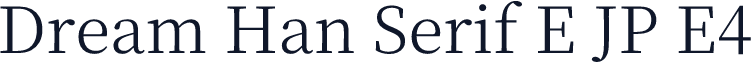 Dream Han Serif E JP E4