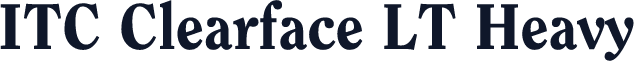 ITC Clearface LT Heavy