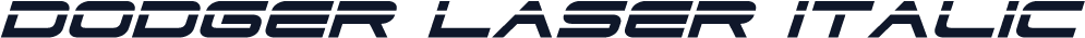 Dodger Laser Italic