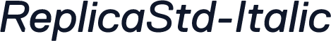 ReplicaStd-Italic