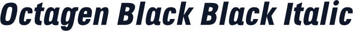 Octagen Black Black Italic