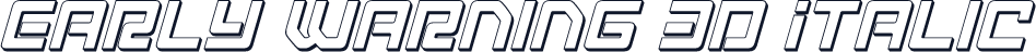 Early Warning 3D Italic
