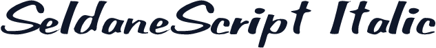 SeldaneScript Italic