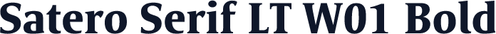 Satero Serif LT W01 Bold