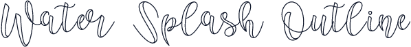Water Splash Outline