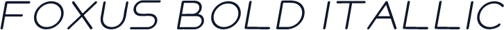FOXUS BOLD ITALLIC