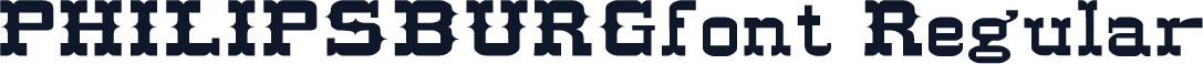 PHILIPSBURGfont Regular