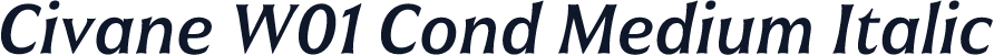 Civane W01 Cond Medium Italic