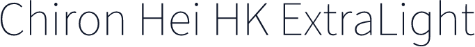 Chiron Hei HK ExtraLight