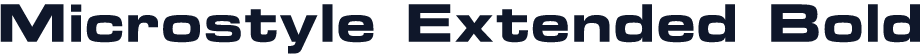 Microstyle Extended Bold