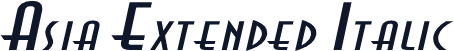 Asia Extended Italic