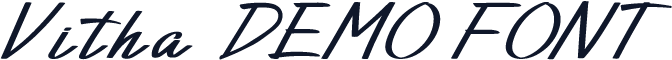 Vitha-DEMO FONT