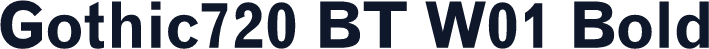 Gothic720 BT W01 Bold