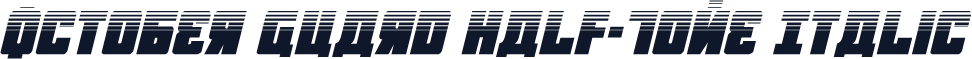 October Guard Half-Tone Italic