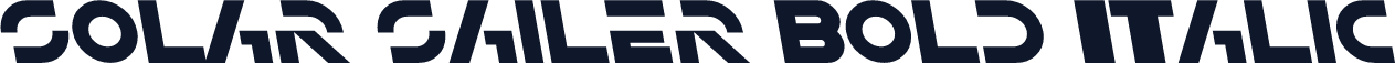 Solar Sailer Bold Italic