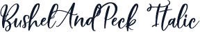 BushelAndPeck Italic