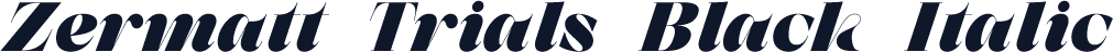 Zermatt Trials Black Italic